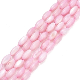 Koralik z muszli owal 7,5-8 mm sznur pearl pink