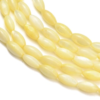 Koralik z muszli owal 7,5-8 mm sznur yellow