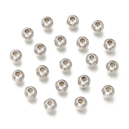 Spacer ball surgical steel 316L 6x5 mm 10 pcs