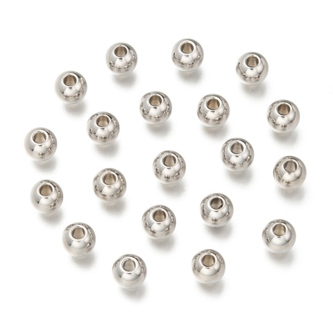 Kulka przekładka stal chirurgiczna 316L 6x5 mm 10 szt