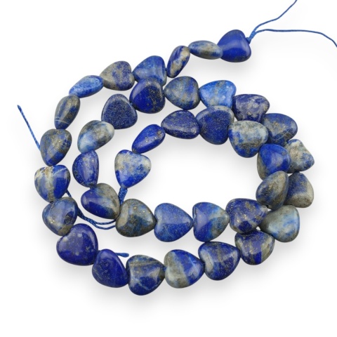 Lapis lazuli serce z dziurką 10,5 mm 2 szt.