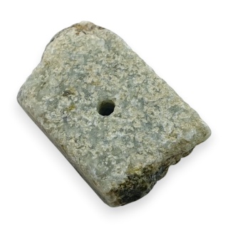 Prehnit nugget with a hole 16x10 mm no 33