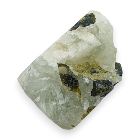Prehnit bryłka z dziurką 17x10 mm nr 52
