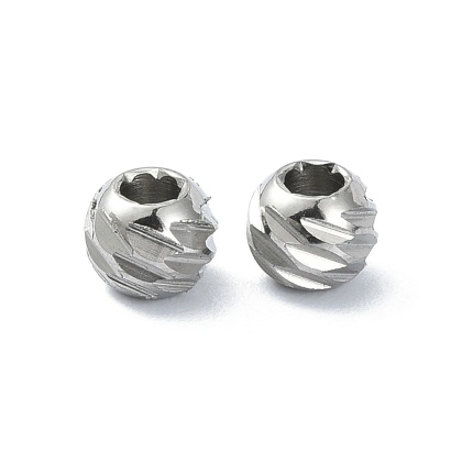 Spacer ball cut surgical steel 316L 5x4 mm 1 pc