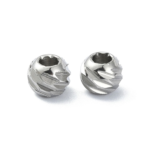 Spacer ball cut surgical steel 316L 5x4 mm 1 pc