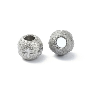 Przekładka kula zdobiona stal chirurgiczna 316L 6x5 mm 1 szt