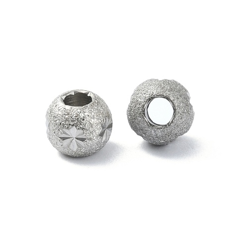 Przekładka kula zdobiona stal chirurgiczna 316L 6x5 mm 1 szt