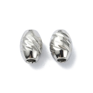 Przekładka owal nacinana stal chirurgiczna 316L 8x6 mm 1 szt