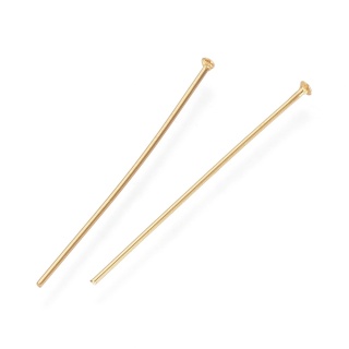 Stainless steel nail pins 25x0.7mm 10 pcs. gold plated