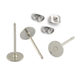 316L surgical steel pins 3 mm 8 pcs