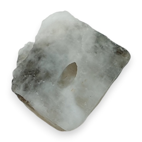 Aquamarine nugget with a hole 10x9 mm no 73