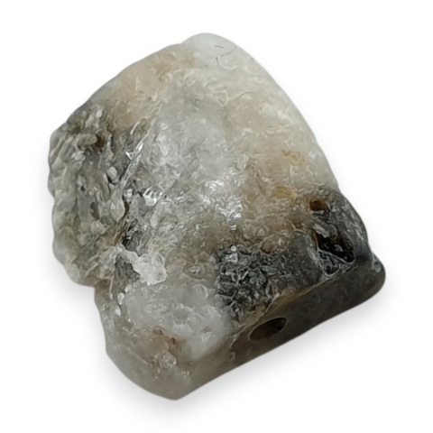 Aquamarine nugget with a hole 10x9 mm no 73