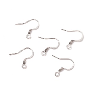 Bigle spłaszczone ze sprężynką stal chirurgiczna 316L 17x18 mm 4 szt