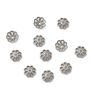 Czapeczki do koralików stal chirurgiczna 316L 5x1 mm 10 szt