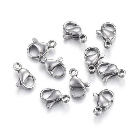 Karabińczyk 13x8,5 mm stal chirurgiczna 316L 4 szt