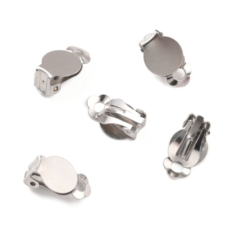 Klipsy baza z talerzykiem 10 mm stal chirurgiczna 316L 2 szt
