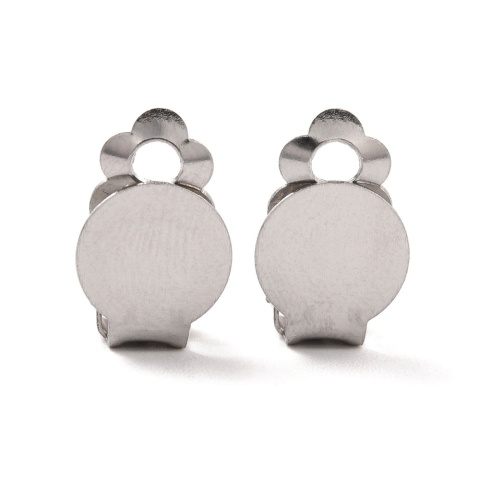 Klipsy baza z talerzykiem 10 mm stal chirurgiczna 316L 2 szt