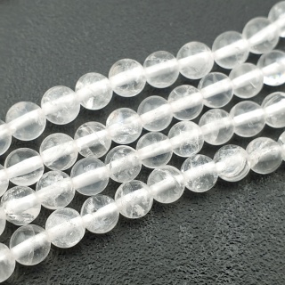 Kryształ górski kula 6 mm sznur