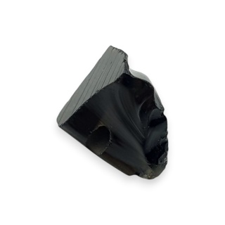 Obsydian bryłka z dziurką 10x8 mm nr 104