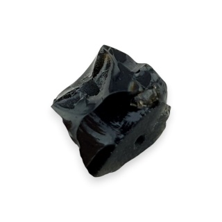 Obsydian bryłka z dziurką 10x8 mm nr 25