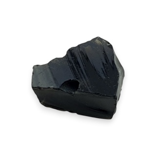 Obsydian bryłka z dziurką 10x8 mm nr 43