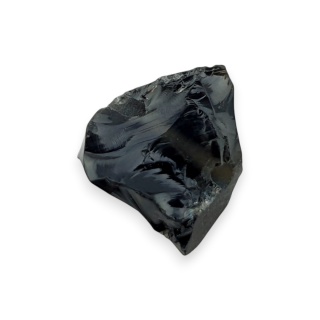 Obsydian bryłka z dziurką 11x8 mm nr 97