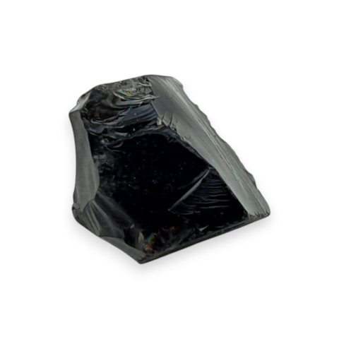 Obsydian bryłka z dziurką 9x8 mm nr 69