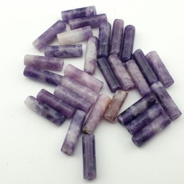Jadeit liliowy walec 13x4 mm 2 szt
