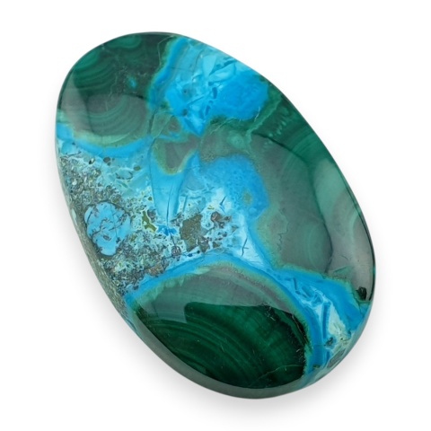 Malachit kaboszon 29x19 mm nr 338