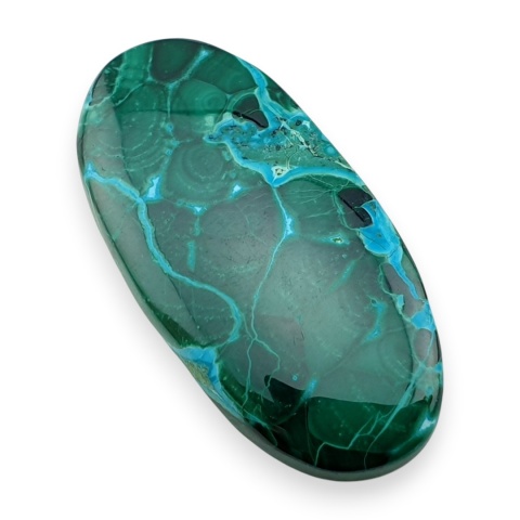 Malachit kaboszon 37x18 mm nr 357