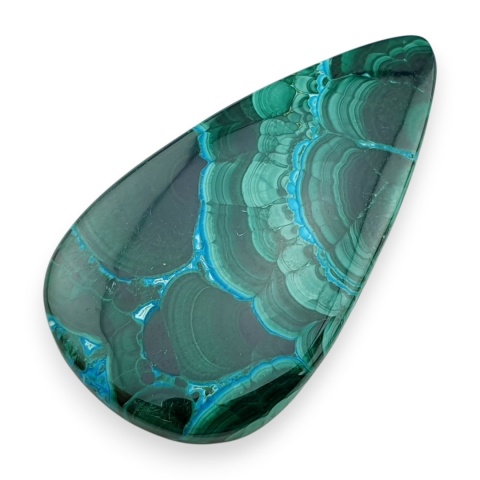 Malachit kaboszon 48x27 mm nr 363