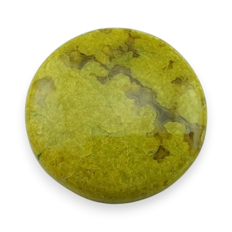 Opal zielony kaboszon fi 26 mm nr 91