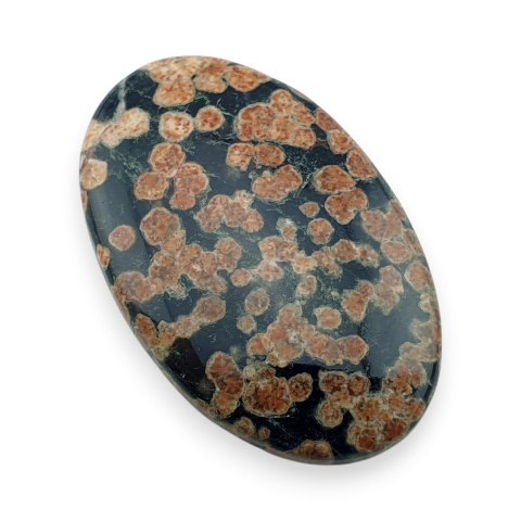Obsydian kwiatowy kaboszon 39x25 mm nr 9