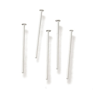 Szpilki gwoździe mosiądz posrebrzany 20x0,6 mm 10 szt