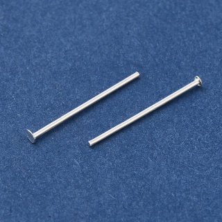 Szpilki gwoździe mosiądz posrebrzany 20x0,6 mm 10 szt