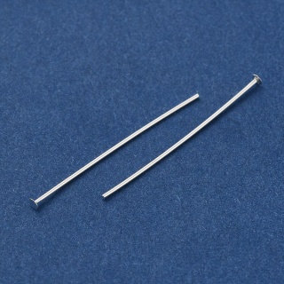 Szpilki gwoździe mosiądz posrebrzany 40x0,6 mm 10 szt