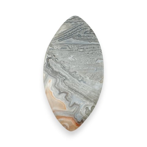 Agat lattice kaboszon 39x19 mm nr 58