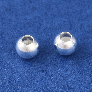 Kulka przekładka mosiądz posrebrzany 3x2,5 mm 10 szt