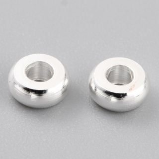 Przekładka dysk mosiądz posrebrzany 6x1,6 mm 10 szt.