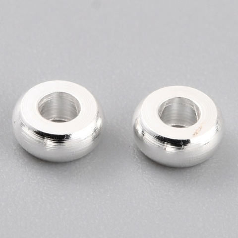 Przekładka dysk mosiądz posrebrzany 6x1,6 mm 10 szt.