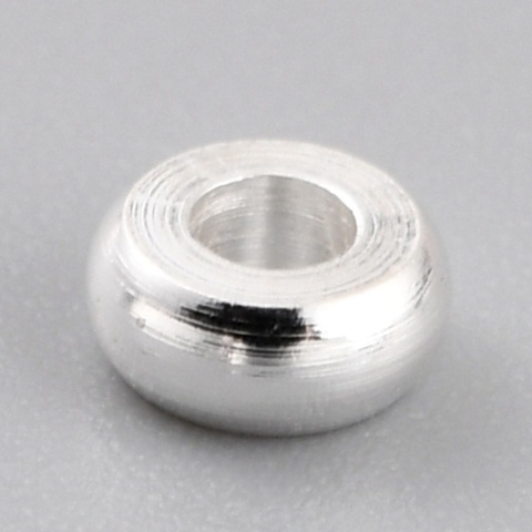 Przekładka dysk mosiądz posrebrzany 6x1,6 mm 10 szt.