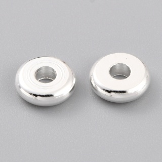 Przekładka dysk mosiądz posrebrzany 4x1,5 mm 10 szt.