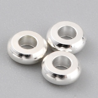 Przekładka dysk mosiądz posrebrzany 3x1,2 mm 10 szt.