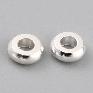 Przekładka dysk mosiądz posrebrzany 3x1,2 mm 10 szt.