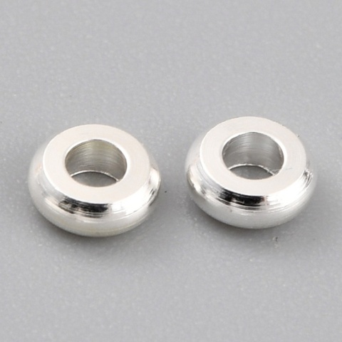 Przekładka dysk mosiądz posrebrzany 3x1,2 mm 10 szt.