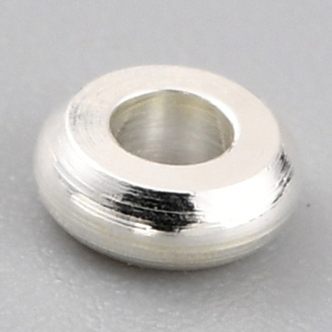 Przekładka dysk mosiądz posrebrzany 3x1,2 mm 10 szt.