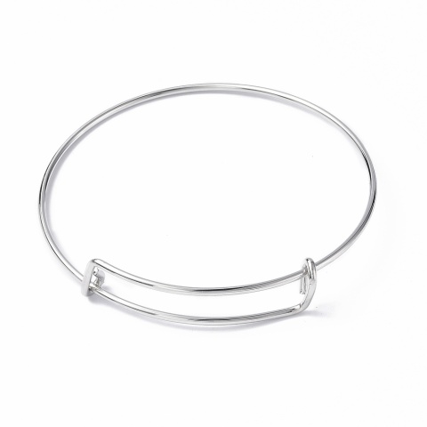 Baza bransoletki bangle 6,5 cm regulowana stal szlachetna
