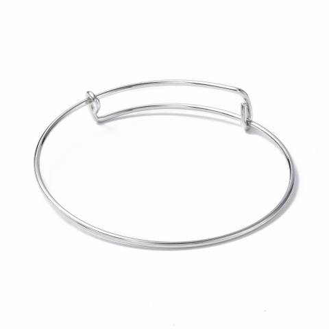 Baza bransoletki bangle 6,5 cm regulowana stal szlachetna