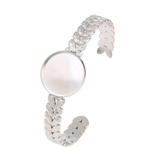 Bransoletka bangle z bazą kaboszonu 20 mm
