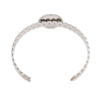 Bransoletka bangle z bazą kaboszonu 20 mm